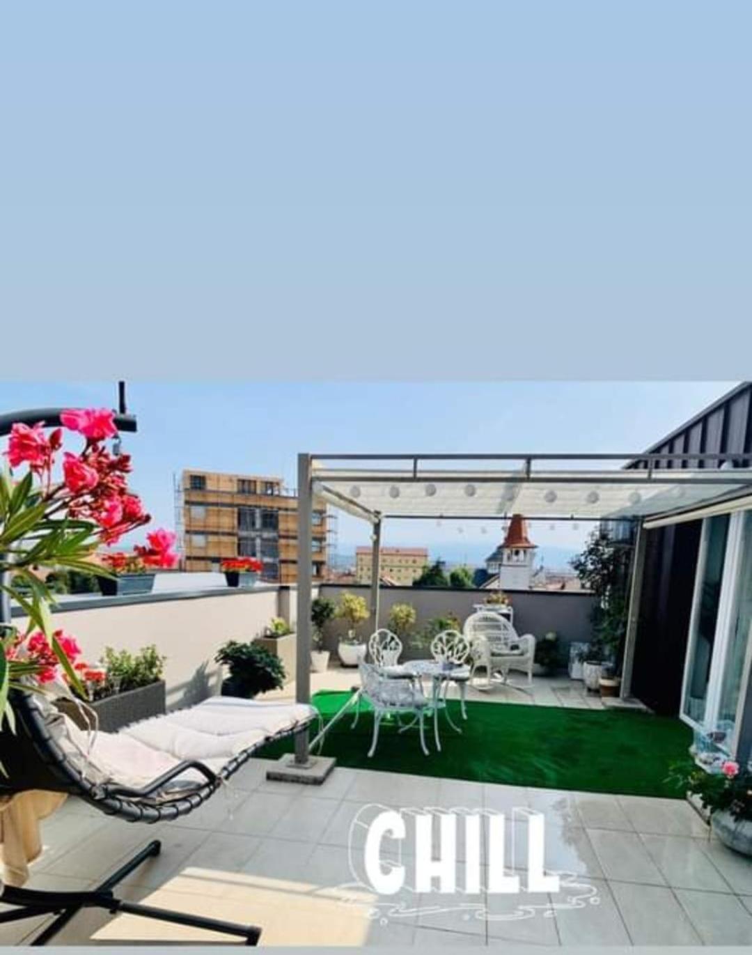 Апартаменты Sibiu Bach Penthouse Экстерьер фото